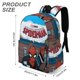 thumbnail image 3 of Tu Amigable Vecino Spider-Man-theme Backpack, Campus style schoolbag Bookbag with Adjustable Shoulder Straps And Large Zip Compartment, Unisex Travel Bags.42x30x15cm, 3 of 6