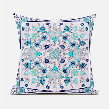 

Amrita Sen Designs CAPL858FSDS-ZP-20x20 20 x 20 in. Paisley Leaf Geo Duo Suede Zippered Pillow with Insert - Multi Color