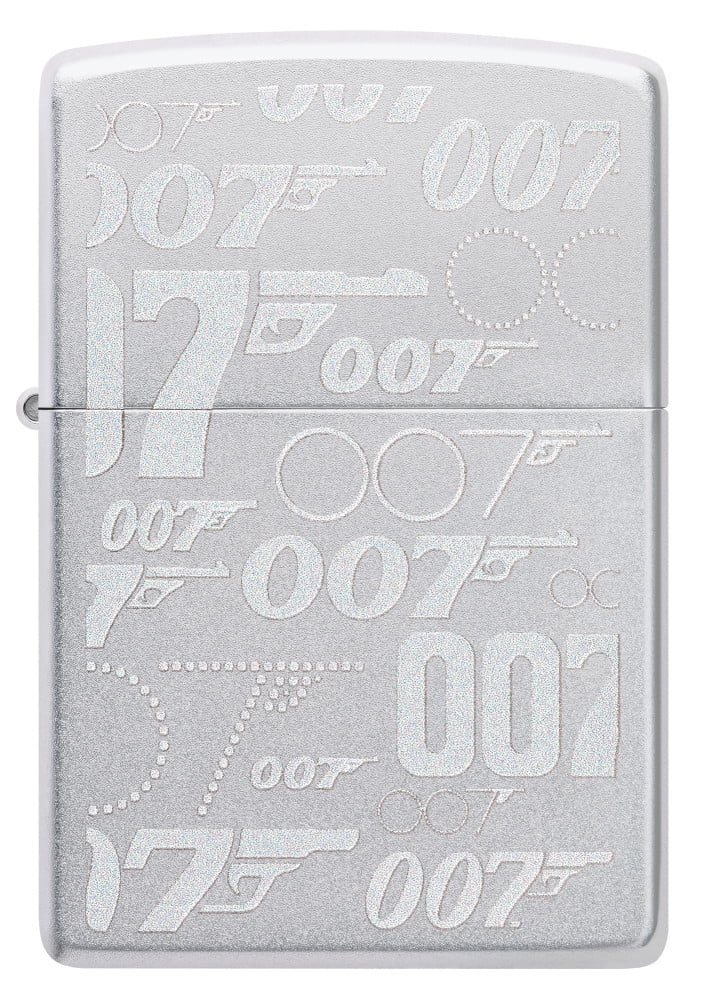 Zippo James Bond Satin Chrome Pocket Lighter