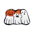 thumbnail image 2 of Irregular Ghost Bathroom Floor Mat, Absorbent Halloween Bath Rug, Non-slip Ghost Pattern Foot Pad, Soft Quick-drying Shower Mat, Festive Bathroom Decorative Floor Carpet (19.69*31.50in), 2 of 6
