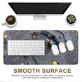 thumbnail image 4 of XXL Extended Mouse Pad 35.4x15.7", Dark Gray Planet Gaming Desk Mat, Non-Slip Base Computer Keyboard Pad, 4 of 7