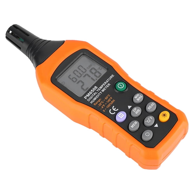 Medidor de humedad y temperatura LCD, termómetro Digital portátil de alta precisión PM6508, higrómetro Digital, mejora tu experiencia