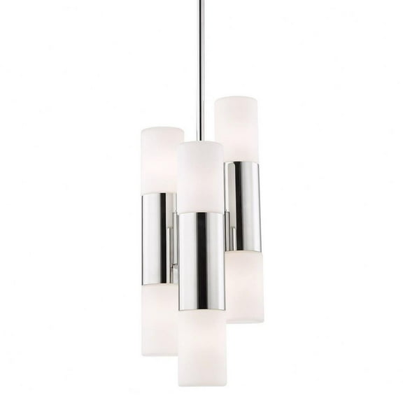 -24W 6 Led Pendant in Style-7.5 inches Wide By 19.75 inches High-Polished Nickel Finish Bailey Street Home 735-Bel-2941755