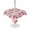 Pink, variant on Outdoor Tablecloth with Umbrella Hole for Patio/Picnic/Party/Camping, Pink Flowers Waterproof Table Cloth Round Cover Washable, Spring Floral Elegant Pastoral Botanical (Dia 54")