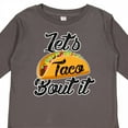thumbnail image 4 of Inktastic Lets Taco Bout It Boys or Girls Long Sleeve Toddler T-Shirt, 4 of 5