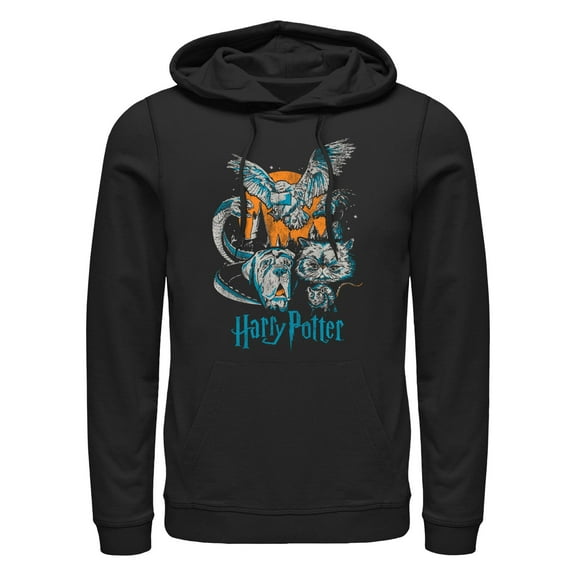 Men's Harry Potter Night Animals Pull Over Hoodie