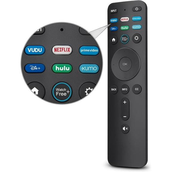 Universal Remote Replacement XRT260 for All VIZIO Smart TV Smartcast 4K P-Series V-Series D-Series M-Series XRT136 XRT140 , with Buttons for Netflix Prime Video Hulu (No Voice Function)