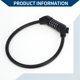 thumbnail image 5 of Candado de bicicleta de espiral de 5 dígitos reiniciable Unique Bargains, candado de cable de bicicleta de acero ABS de 60 cm negro 1 pc, 5 of 6