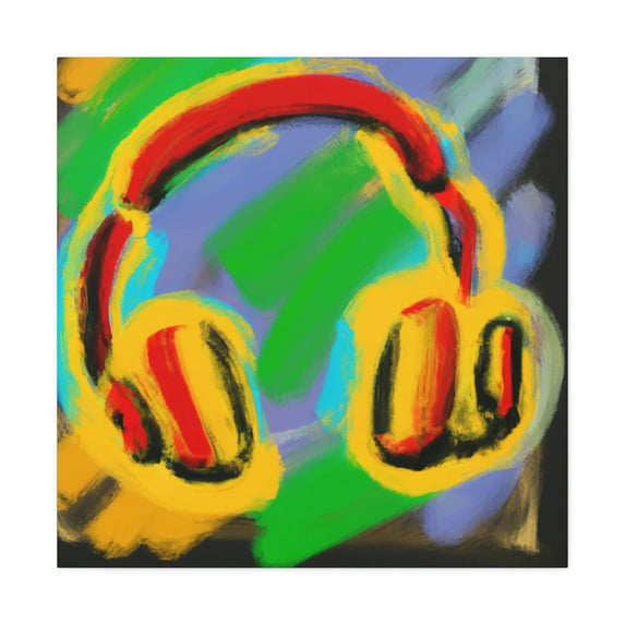 Headphones in Fauvism - Canvas