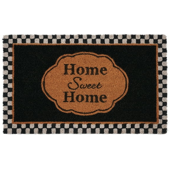 Achim Home Decor Printed 18" x 30" Sweet Home Wood Coir Door Mat
