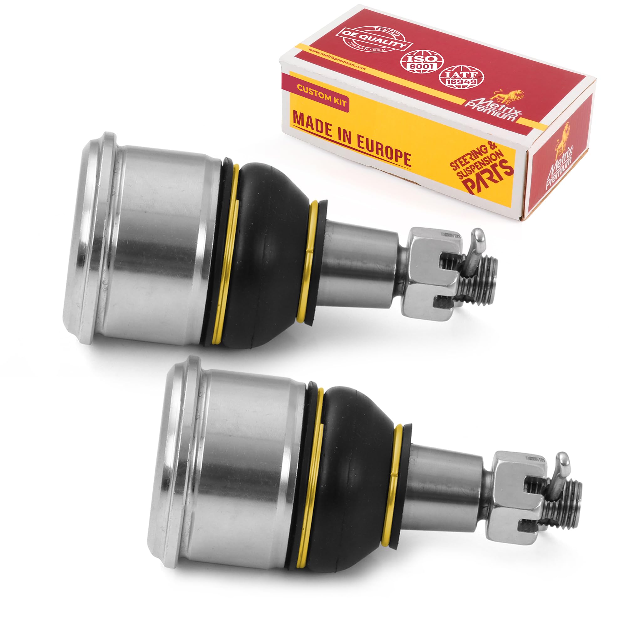 Topcn-autoparts Front Lower Ball Joints For 2001-2005 Honda Civic Acura EL – Greasable, 10-Year Warranty, 2-Piece