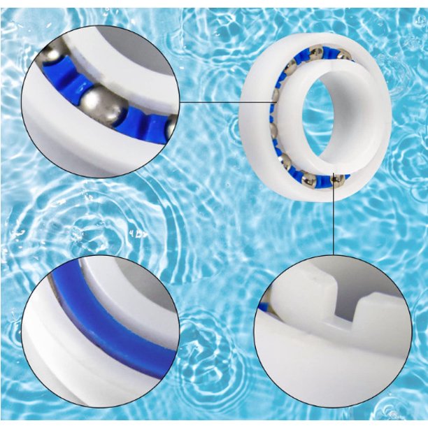 Juego de 4 Rodamientos de Bolas Adaptables para Rueda de Robot Limpiafondos Polaris 280 180 C60