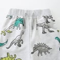 thumbnail image 3 of Bysome Boys Outfit Set Animals Print Short Sleeve Crew Neck Shirts With Shorts Outfit Loose Fit Boys Set Size 1-2 Years Sky Blue, 3 of 3