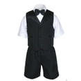 thumbnail image 3 of Boys Infant Toddler Formal Black Vest Sets Shorts Suits EXTRA COLOR Bow tie 0-4T, 3 of 6