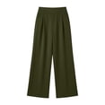 thumbnail image 4 of ATOYSOY Women High Waist Pleated Wide Leg Pants for Winter Casual Office Wear with Pockets Comfortable Soft Warm Trousers for Daily OutFitteds, 4 of 6