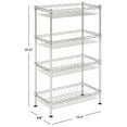 thumbnail image 4 of SAFAVIEH Gaston 4-Tier Chrome Wire Mini Rack Chrome, 4 of 6