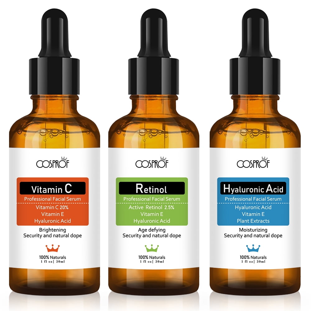 Anti Aging Serum Combo Pack Vitamin C Serum Retinol Serum