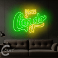thumbnail image 4 of C-CRAFT You Can Do It Neon Led Light Up 40 inch for Home Gym Bedroom Wall Decor, 4 of 5