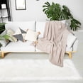 thumbnail image 6 of REGALWOVEN Faux Fur Area Rug Shaggy Runner Rug, White 2x5 Feet, 6 of 8