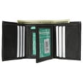 thumbnail image 2 of 100% Leather Tri-fold Mens Wallet Black #961107, 2 of 4