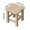 thumbnail image 3 of Ycandiee Bathroom Shower Stool, Solid Wood Bathroom Stool, Spa Chair, Small Shower Seat, Shower Footstool, Suitable for Bathroom, Indoor Or Outdoor Use (11.8" Long 11.8" Wide), 3 of 6
