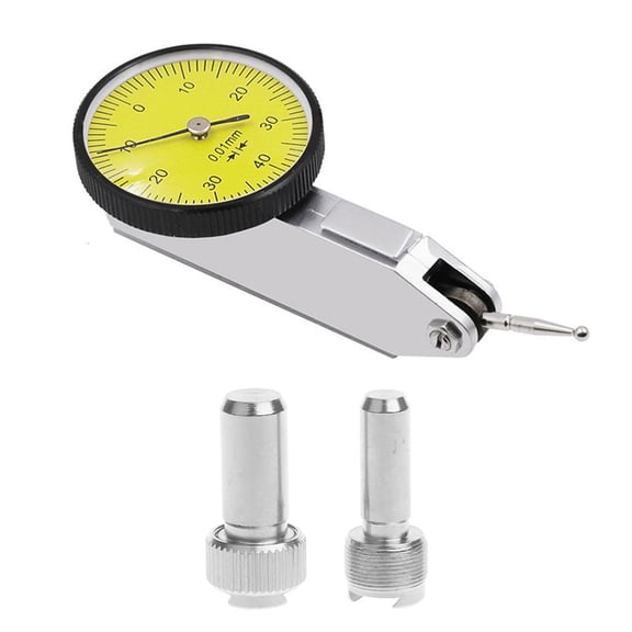 MOMOJIA Accurate Dial Gauge Test Indicator Precision Metric with Dovetail Rails Mount 0-40-0 0.01mm Measuring Instrument