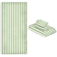 thumbnail image 7 of GZHJMY Light Green Stripes Towel Set of 3, Highly Absorbent Soft Towels with Bath Towel, Hand Towel and Washcloth for Bathroom Hotel Gym Spa, 7 of 7