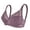 Purple, variant on Women's Nylon,Spandex Pink nylon bra Women's Deep V Traceless Latex Gathered And Breathable Adjustable And Sexy Bra