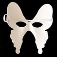 thumbnail image 4 of 10 máscaras de bola de máscaras blancas, máscaras de papel, máscaras de graffiti en blanco de bricolaje, fiesta de baile, carnaval, juego de roles, ópera (blanco), 4 of 5