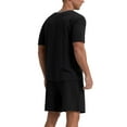 thumbnail image 5 of MINTREUS Men's Pajama Set Short Sleeved V-Neck 2-Piece Pajama Shorts With Pockets Pajamas For Men, 5 of 6