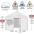 thumbnail image 4 of Eurmax Canopy 10' x 10' Violet Pop-up and Instant Outdoor Canopy with 4 Zipper Sidewalls, 4 of 8