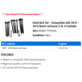 thumbnail image 2 of Head Bolt Set - Compatible with 2010 - 2016 Buick LaCrosse 2.4L 4-Cylinder 2011 2012 2013 2014 2015, 2 of 2