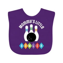 Inktastic Bowling Mommys Little Bowler Boys or Girls Baby Bib