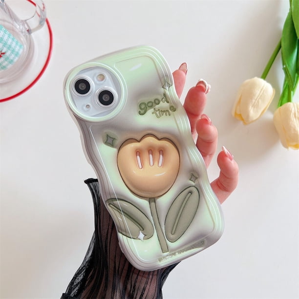 Compatible Con Samsung Galaxy S23 S22 S21 S20 Plus Ultra FE A14 5G 4G S23Ultra S22Ultra Pintura Linda Patrón De Tulipán Suave TPU Funda Para Teléfono Gao Jiahui unisex
