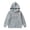 Grey, variant on Hiijoy Toddler Girls Casual Active Hoodie Letter Print Pullover Hooded Sweatshirt, Black