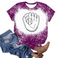 thumbnail image 4 of Camisas de Mujer Casual Impreso Cuello Redondo Manga Corta Superior, Blusa de Moda para Uso Diario Y de Fiesta, 4 of 4