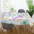 thumbnail image 6 of Dreamtimes Easter Bunny Eggs Tablecloth, Waterproof Washable Polyester Square Table Cover, Durable Tablecloth for Kitchen Dining Table Party Decor ( 60"x 120"), 6 of 7
