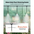 thumbnail image 4 of VEVOR Walk-in Tunnel Greenhouse, 10 x 7 x 7 ft Hoop House Greenhouse Tunnel with Watering System, Plant Hot House with Steel Frame, PE Cover, Roll-Up Zipper Door and 6 Windows for Outdoors, Green, 4 of 9