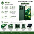 thumbnail image 2 of Motorola Moto Edge 70 Fusion 5G Dual-Sim 256GB ROM 8GB RAM GSM Unlocked - Green, 2 of 5