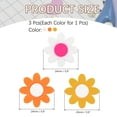 thumbnail image 2 of Uxcell Tennis Racket Vibration Dampener Soft Silicone Racket Shock Absorber for Tennis Racquet String - Flower Shaped Yellow/Pink/Orange, 2 of 6
