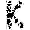 thumbnail image 2 of 10 inch Cow  Animal Print Letter Decals Stickers from A to Z, 2 of 25