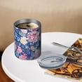 thumbnail image 3 of 12oz Coffee Tumblers Pioneer Flower Floral Print Pattern Stainless Steel Vacuum Insulated Travel Tumbler Coffee Cups Mug with Lid and Straw with Cleaning Brush for Cold & Hot Drinks, 3 of 5