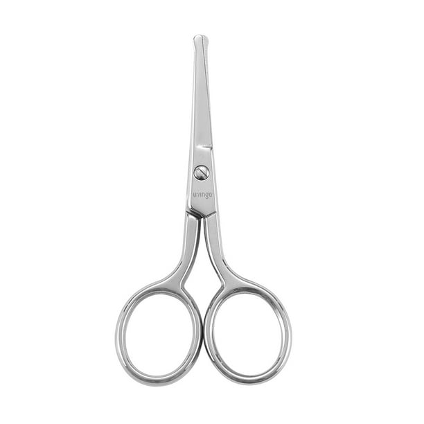 LIVINGO Nose Hair Scissors, Rounded Tip Sharp Beauty Grooming Safety  Cutting Facial Hair Shears for Nail 