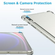 AICase Clear for Samsung Galaxy Tab S9 Ultra Tablet Case, Soft TPU Ultra Slim Crystal Transparent Shockproof Cover for Galaxy Tab S9 Ultra 14.6 Inch 2023