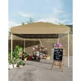 thumbnail image 4 of Abri de Jardin Pliante Robuste 10 X 10 Pi, Pavillon Extérieur avec 3 Hauteurs Réglables, Installation Sans Outils – Comprend Sacs de Sable, Piquets, Cordes Rigides, Sac de Transport – Blanc / Vert / Bleu / Kaki / Gris / Noir, 4 of 7