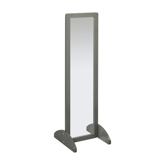 ECR4Kids Wooden Single-Sided Bi-Directional Mirror, Montessori Furniture, Grey Wash