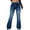 Dark Blue, variant on hotojiny Womens Flare Jeans Mid Waist Bell Bottom Jeans with Pockets Stretchy Denim Bootcut Pants for All Seasons