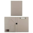thumbnail image 2 of Gnwei Expanding File Folder, Letter Size Filing Folder, Portfolio Folder with Calculator Faux Leather Padfolio with A4 Size Clipboard for Business Interview and Resume, 2 of 8