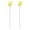 Yellow, variant on Straw Cleaner, Cute Mushroom Shape Straw Cleaner Brush for Metal/Glass/Silicone Straws, Reusable Brush 2 Pack (Yellow)