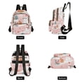 thumbnail image 4 of FORMRS Mini Backpack Purse for Women Travel Daypack Casual Shoulder Bag, Pink Christmas Snowman, 4 of 7